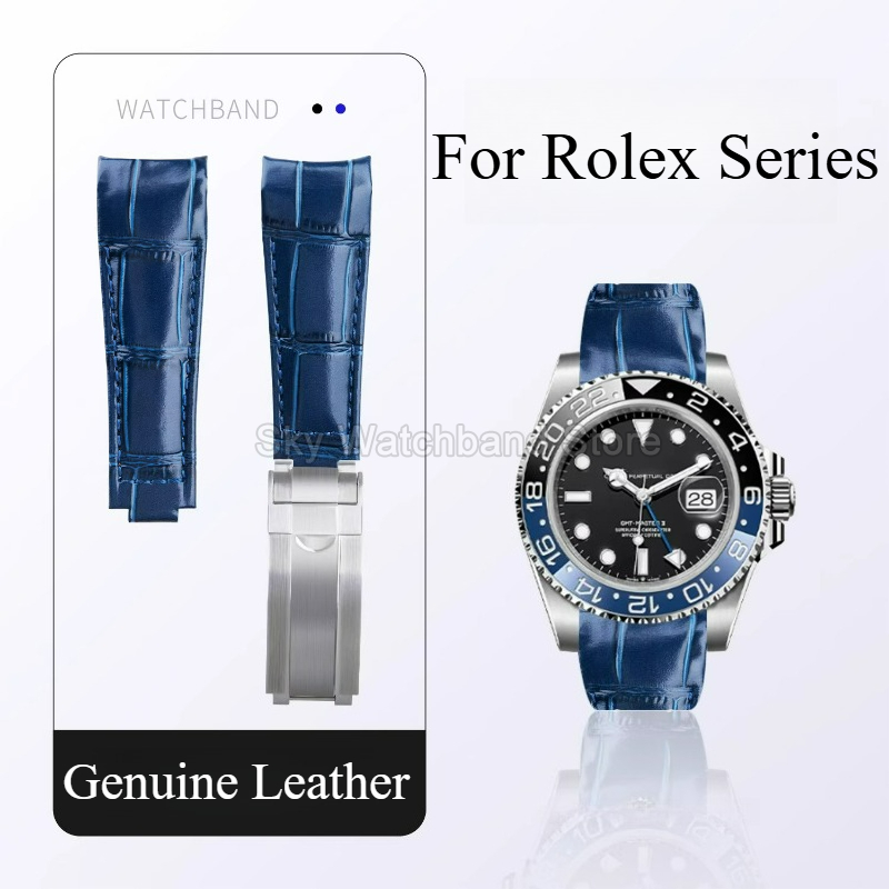 Luxury Watch Class - حزام ساعة من جلد العجل الأصلي