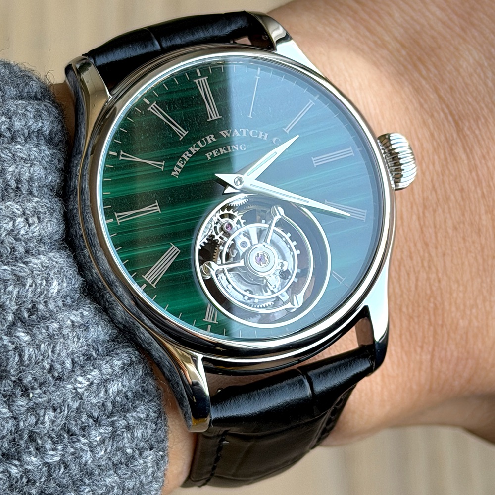 Minute Repeater Watch - ساعة ميركور 100% توربيون للرجال بقرص