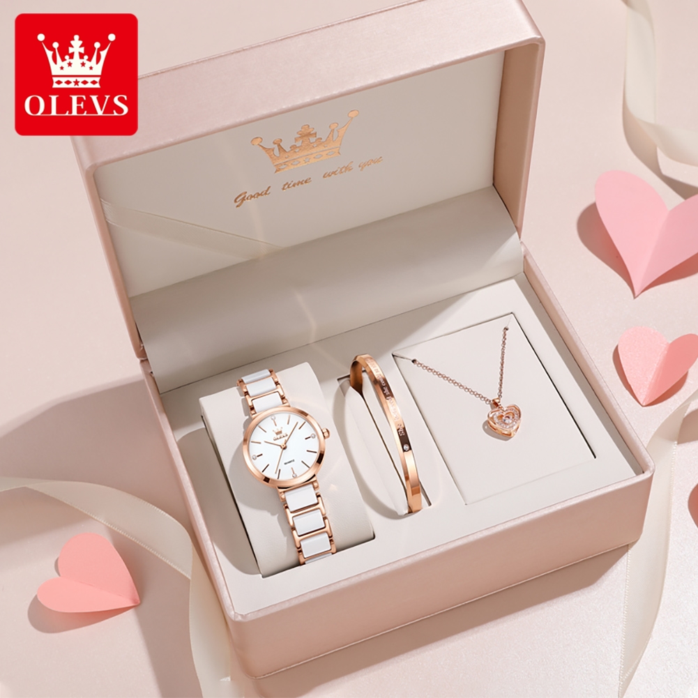 Luxury Watch Quartz - OLEVS ساعة نسائية 5877 ساعة كوارتز