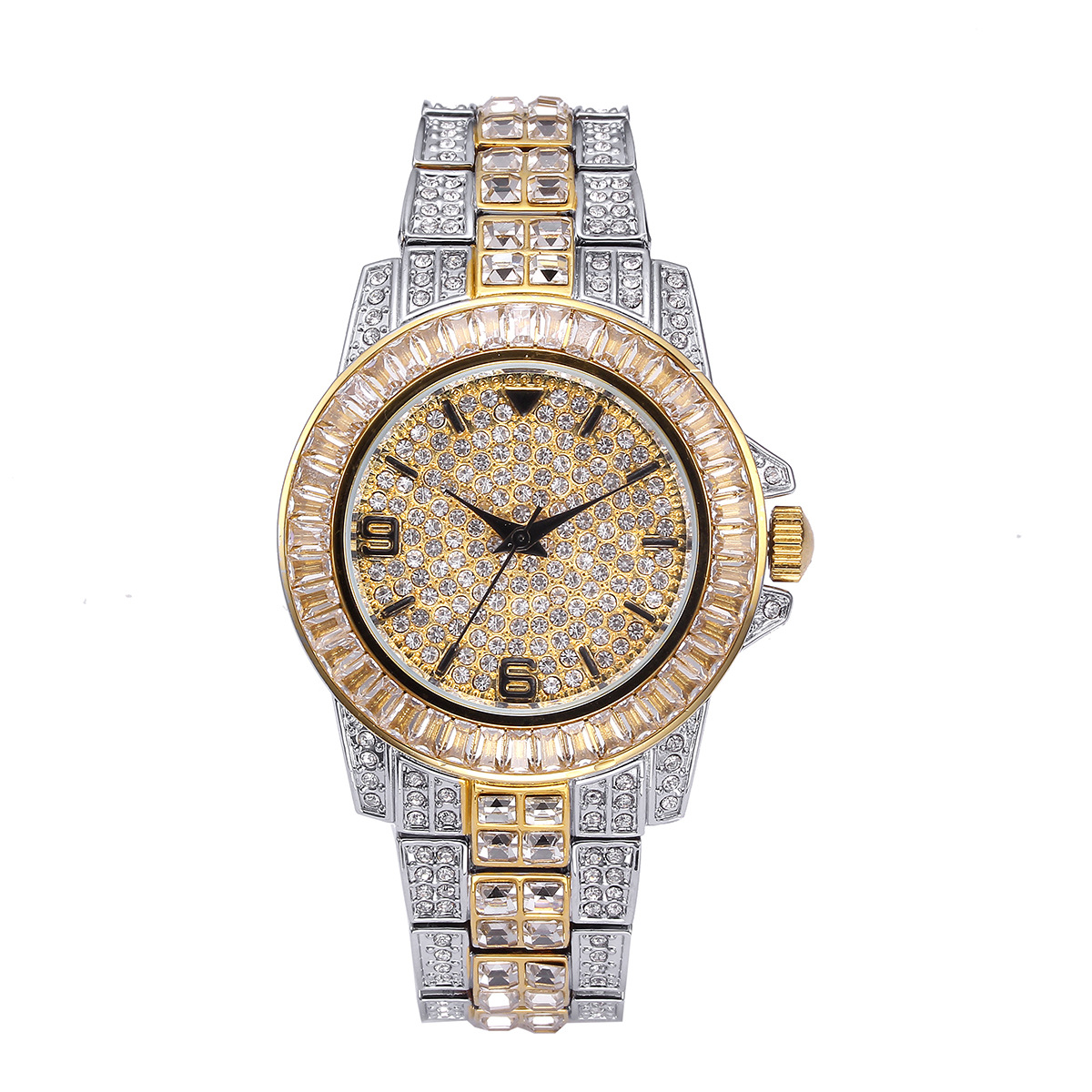 Luxury Watch Women - ساعات كوارتز فاخرة مرصعة بالكامل بالأحجار