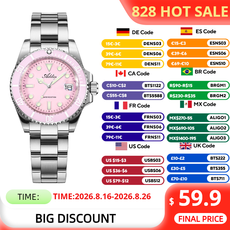 Luxury Watch Women - ساعات نسائية مقاومة للماء من ADDIES