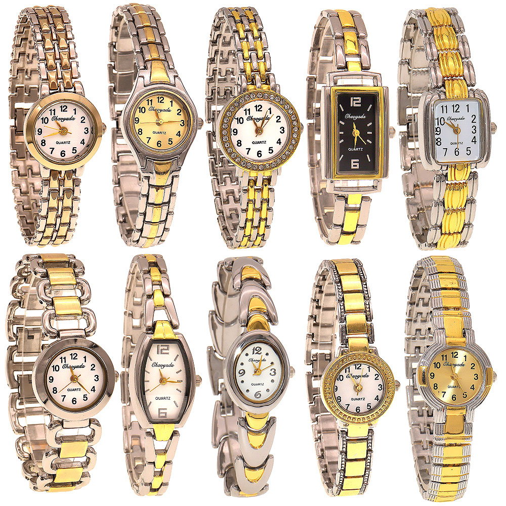 Luxury Watch Straps - 10 قطع/مجموعة، ساعات يد نسائية فاخرة