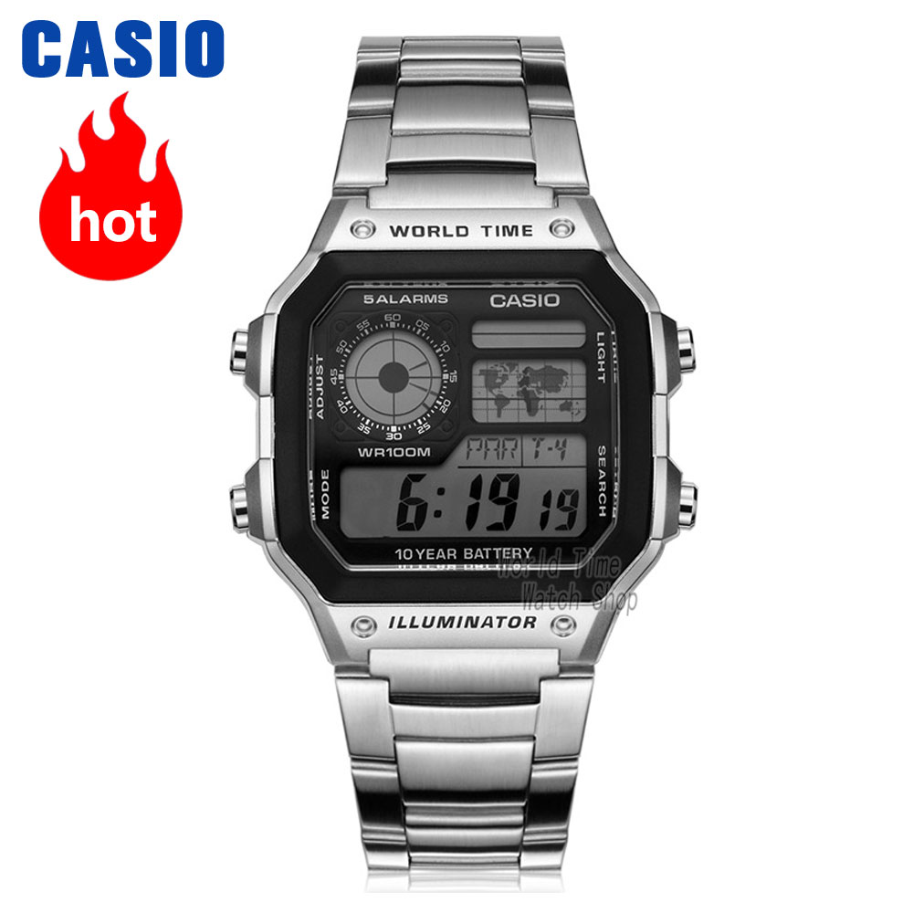 Luxury Watch Casio - ساعة كاسيو إكسبلوشن للرجال، مجموعة ساعات