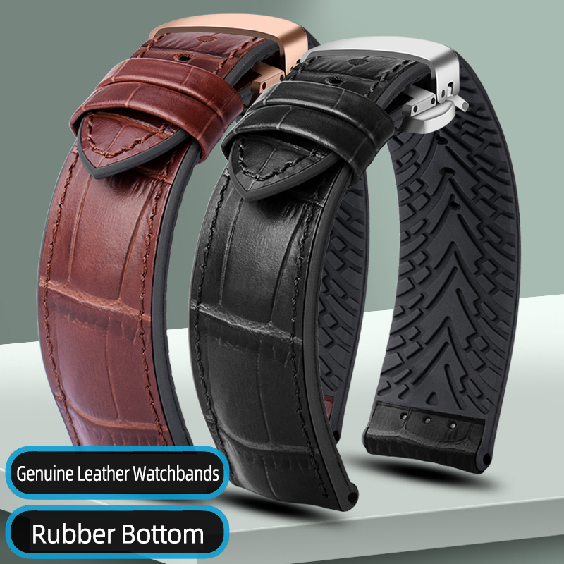 Luxury Watch Class - جلد طبيعي الساعات 19/20/21/22 مللي متر