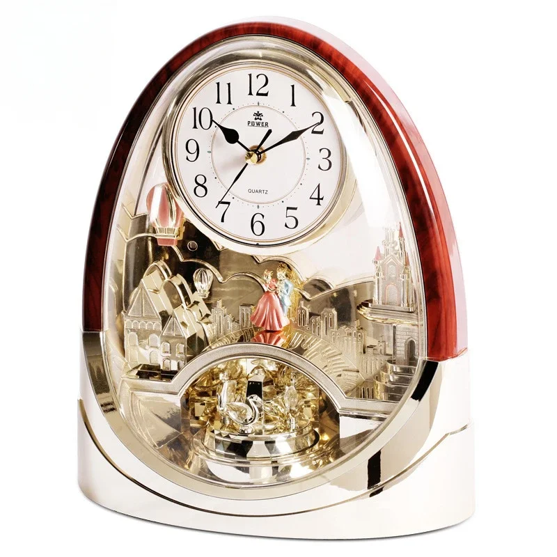 Table Watch Luxury - ساعة طاولة خشبية عتيقة بتصميم فني