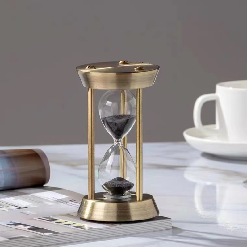 Table Watch Luxury - العد التنازلي للساعة الرملية المعدنية لغرفة
