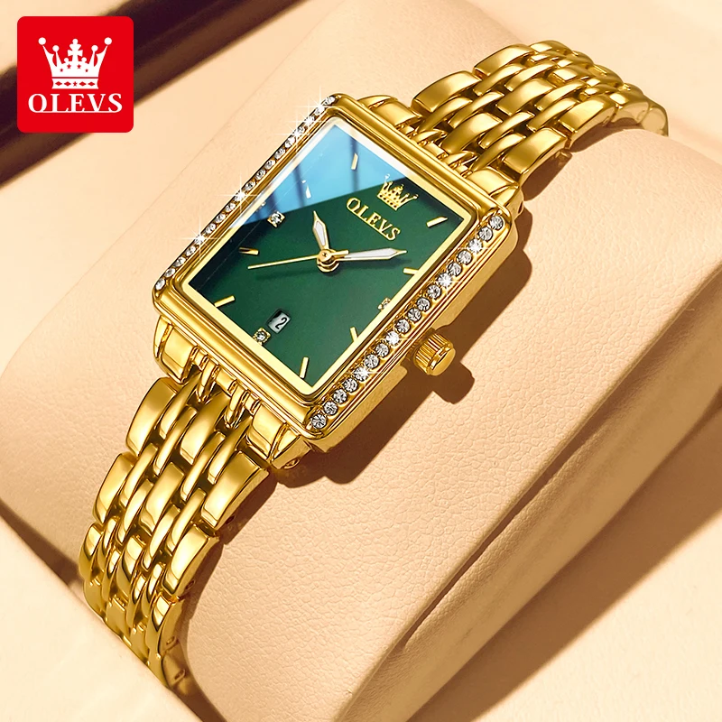 Luxury Watch Girl - OLEVS 9995 ساعات يد كوارتز أنيقة