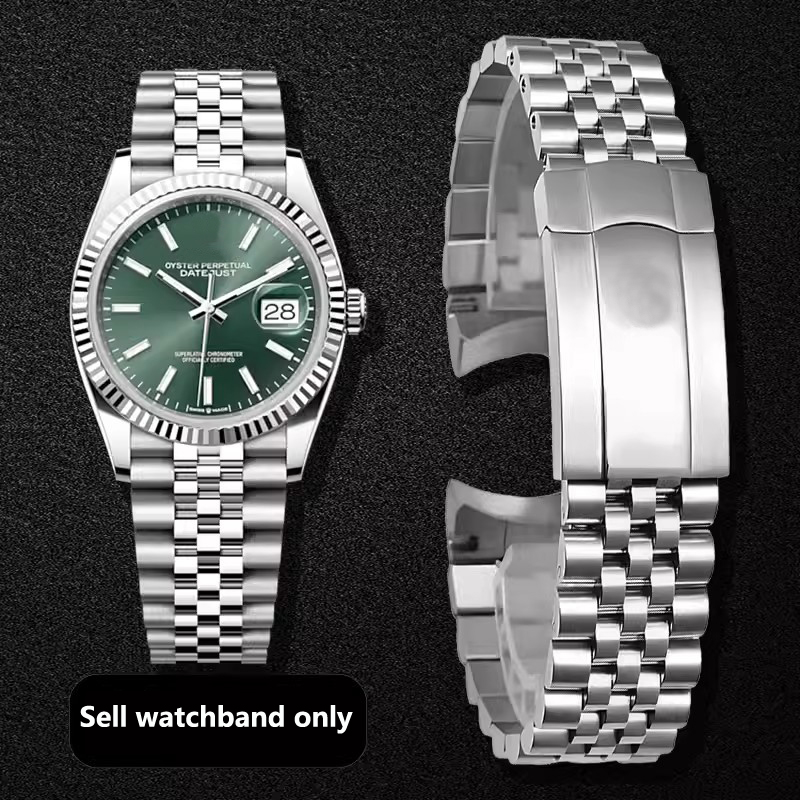 Luxury Watch Class - سوار صلب مقاوم للصدأ للرجال ،