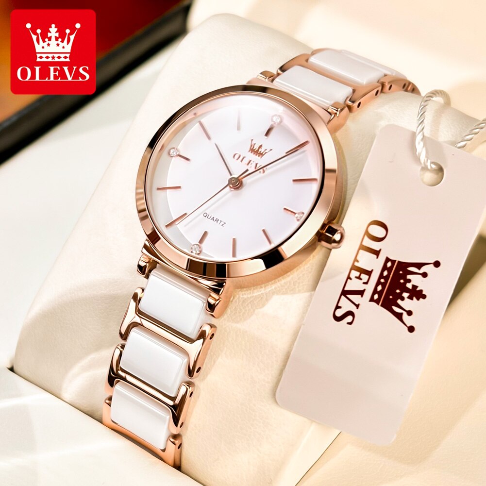 Luxury Watch Girl - ساعات نسائية أنيقة OLEVS ساعة ذهبية