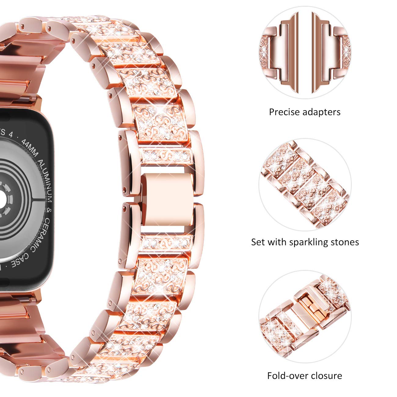 حافظة وحزام بلينغ لساعة ابل ،  - مراجعة Luxury Watch Ap وسعره