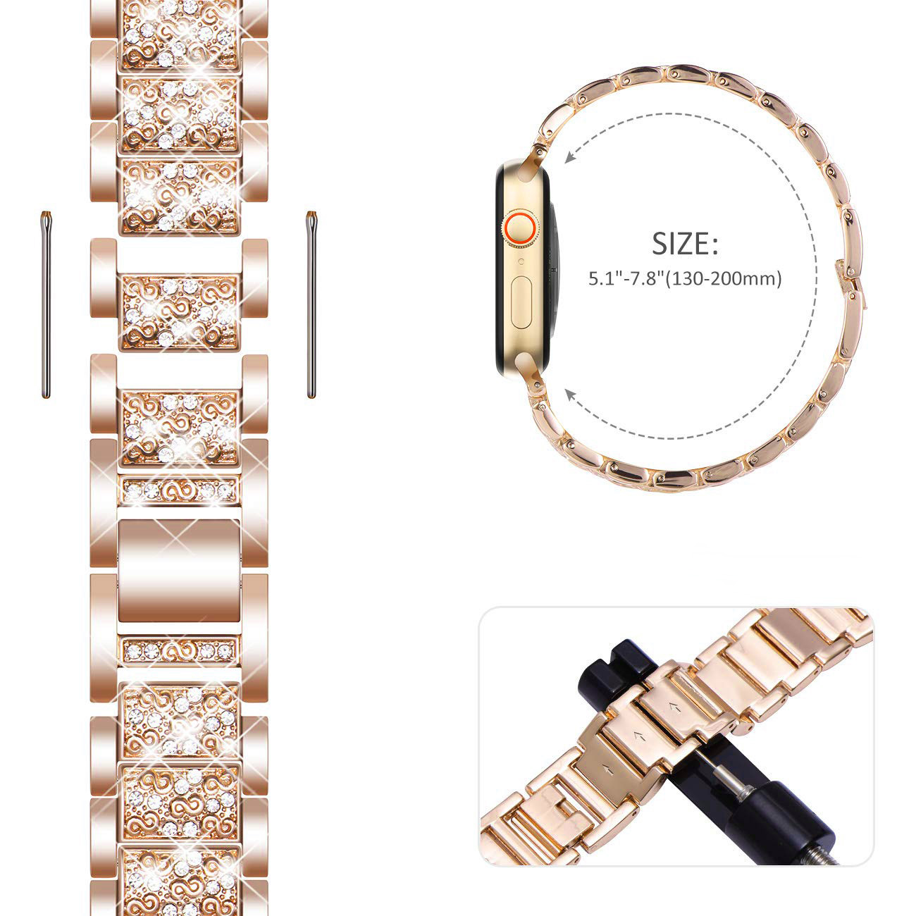 حافظة وحزام بلينغ لساعة ابل ،  - مراجعة Luxury Watch Ap وسعره