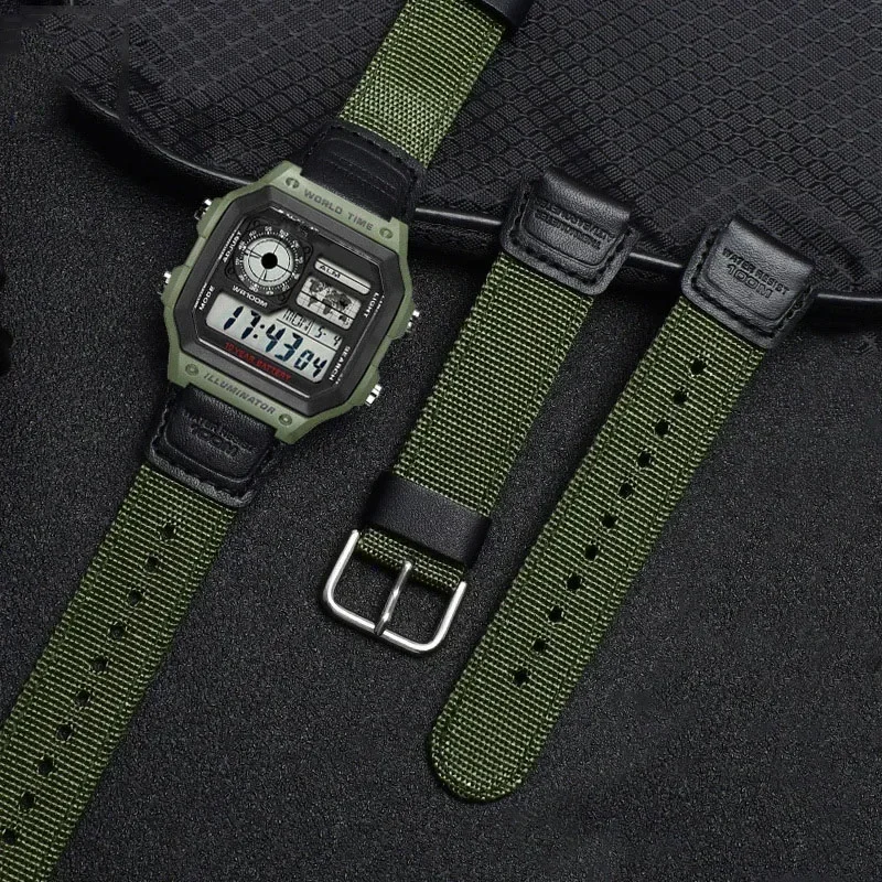 حزام ساعة نايلون 18 مم لساعات  - مراجعة Luxury Watch Casio وسعره