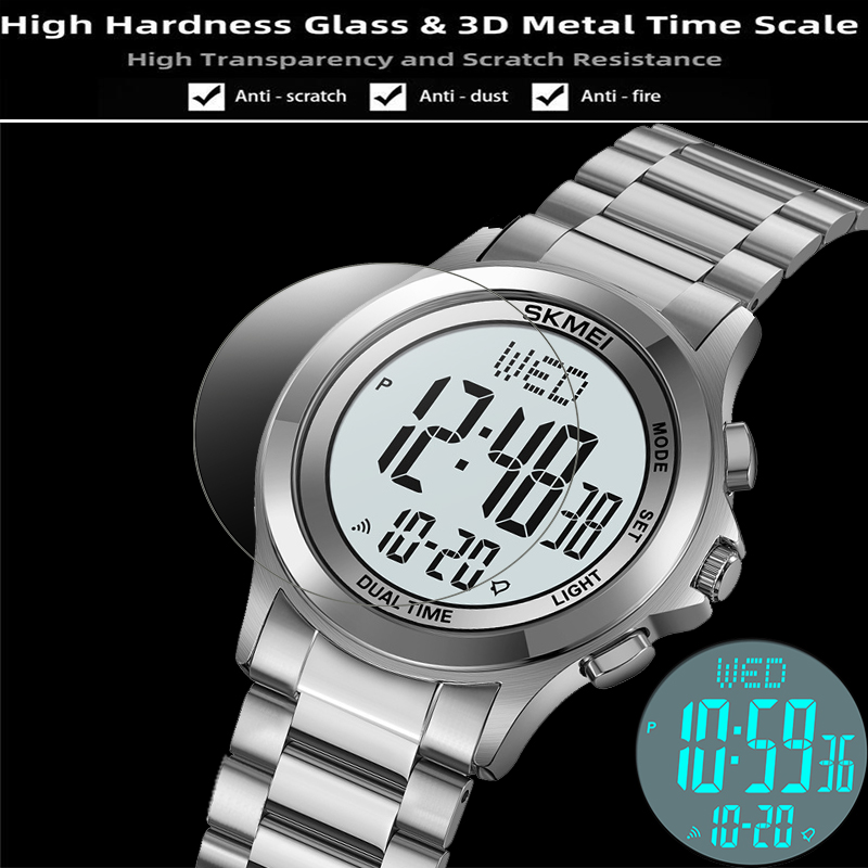 ساعات كرونوجراف Skmei-Men LED  - مراجعة Minute Repeater Watch وسعره
