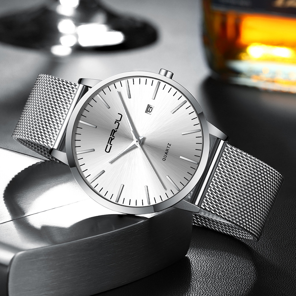 CRRJU-الرجال مقاوم للماء رقيقة - مراجعة Luxury Watch Low Price وسعره