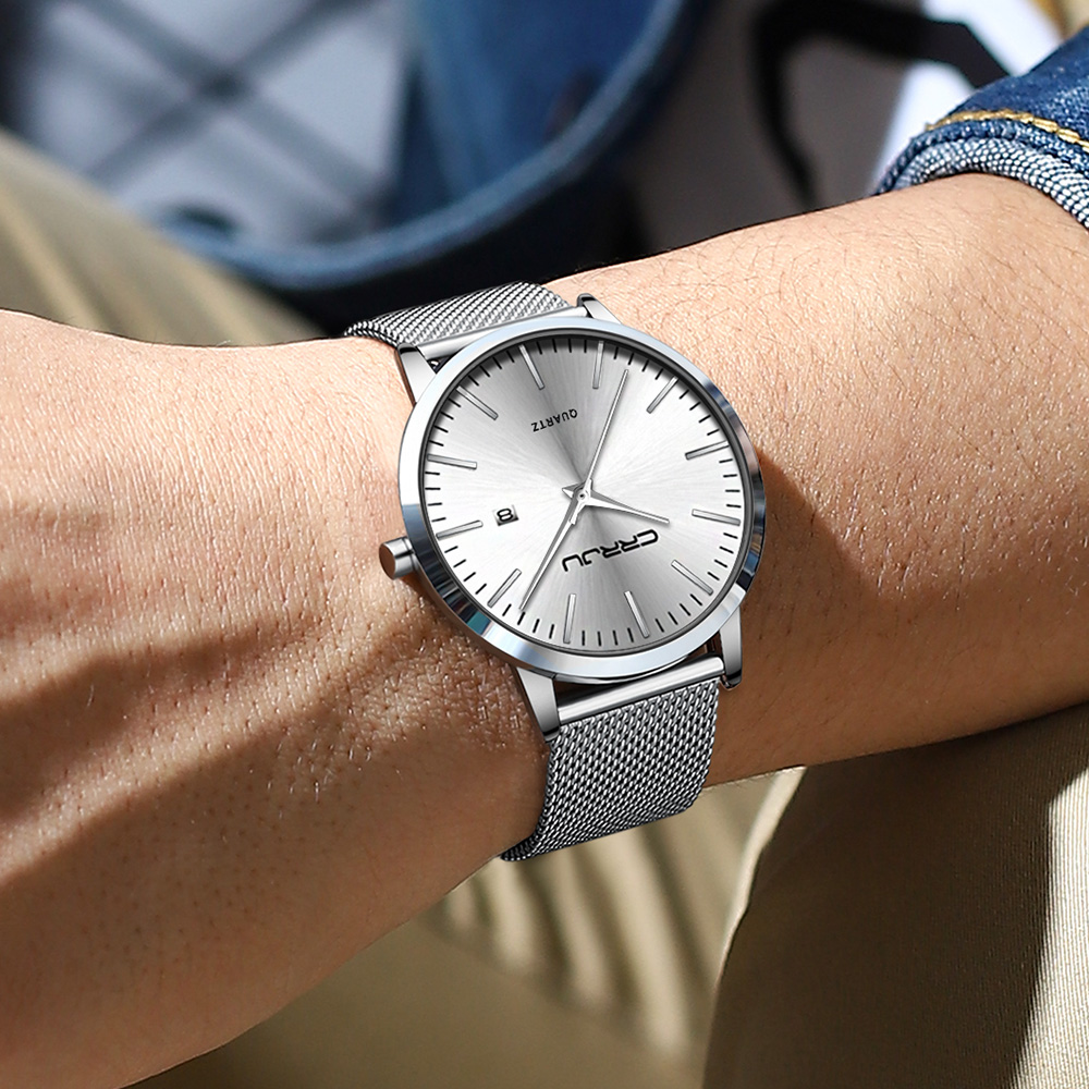 CRRJU-الرجال مقاوم للماء رقيقة - مراجعة Luxury Watch Low Price وسعره