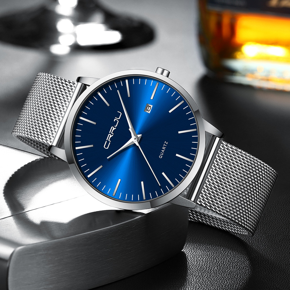 CRRJU-الرجال مقاوم للماء رقيقة - مراجعة Luxury Watch Low Price وسعره