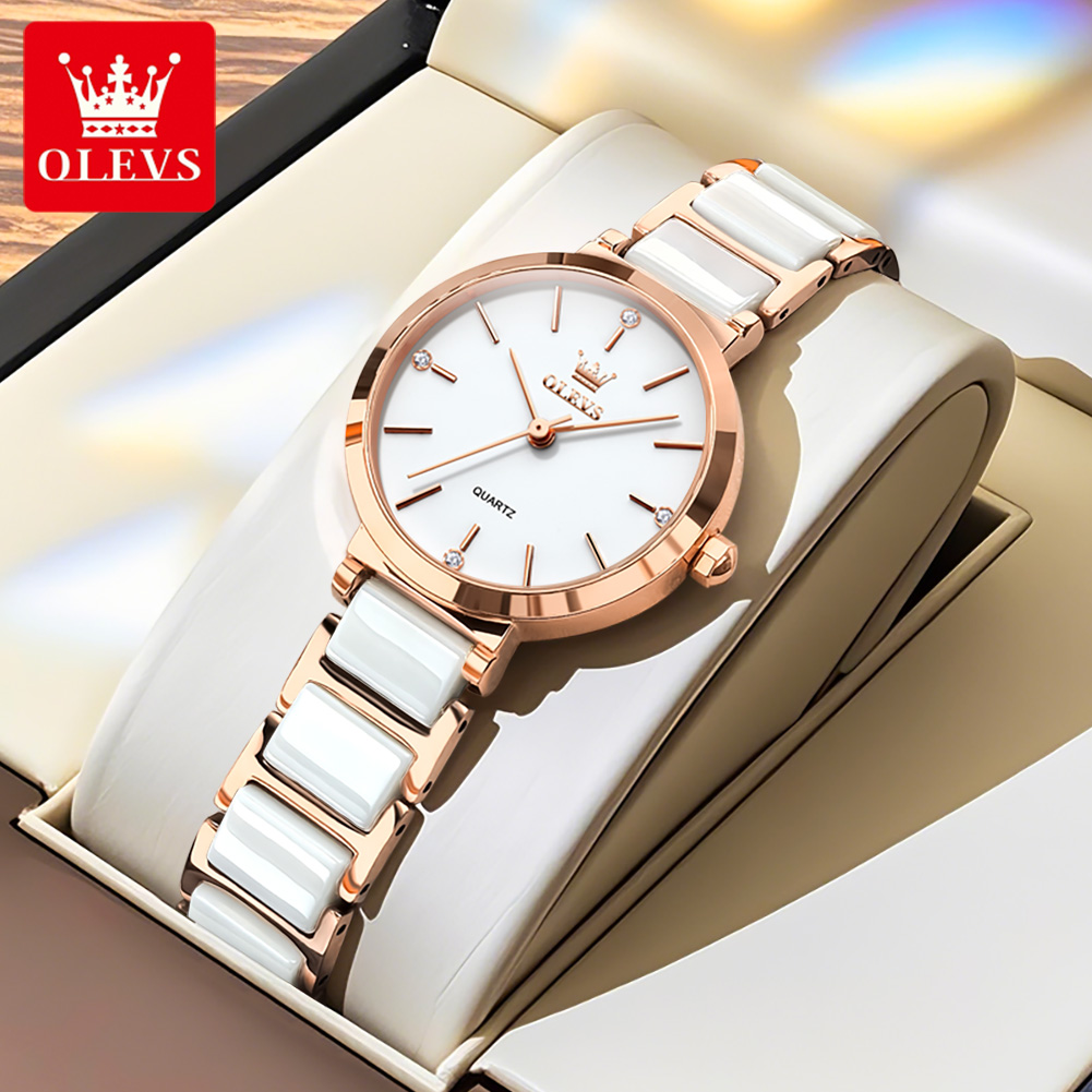 OLEVS ساعة نسائية 5877 ساعة كو - مراجعة Luxury Watch Quartz وسعره