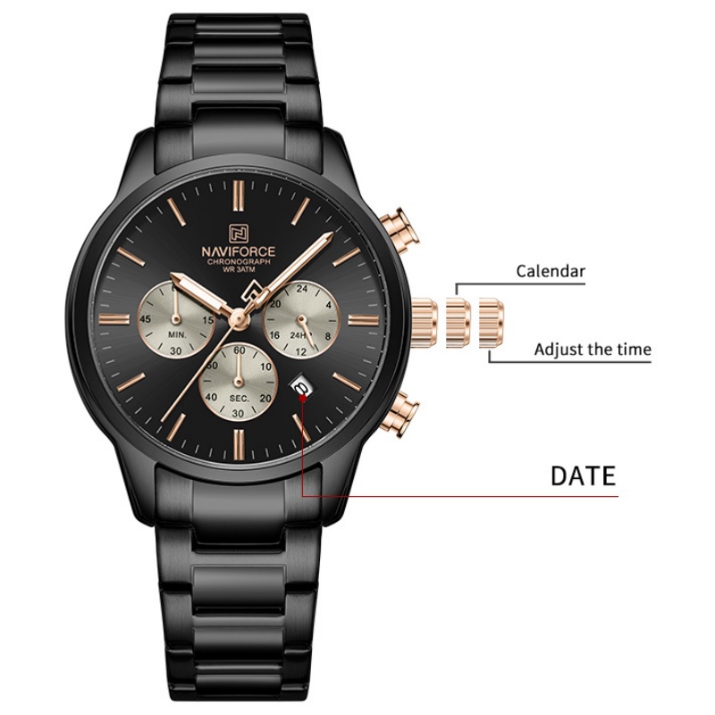 ساعة نافيفورس للرجال كوارتز كر - مراجعة Luxury Watch Straps وسعره
