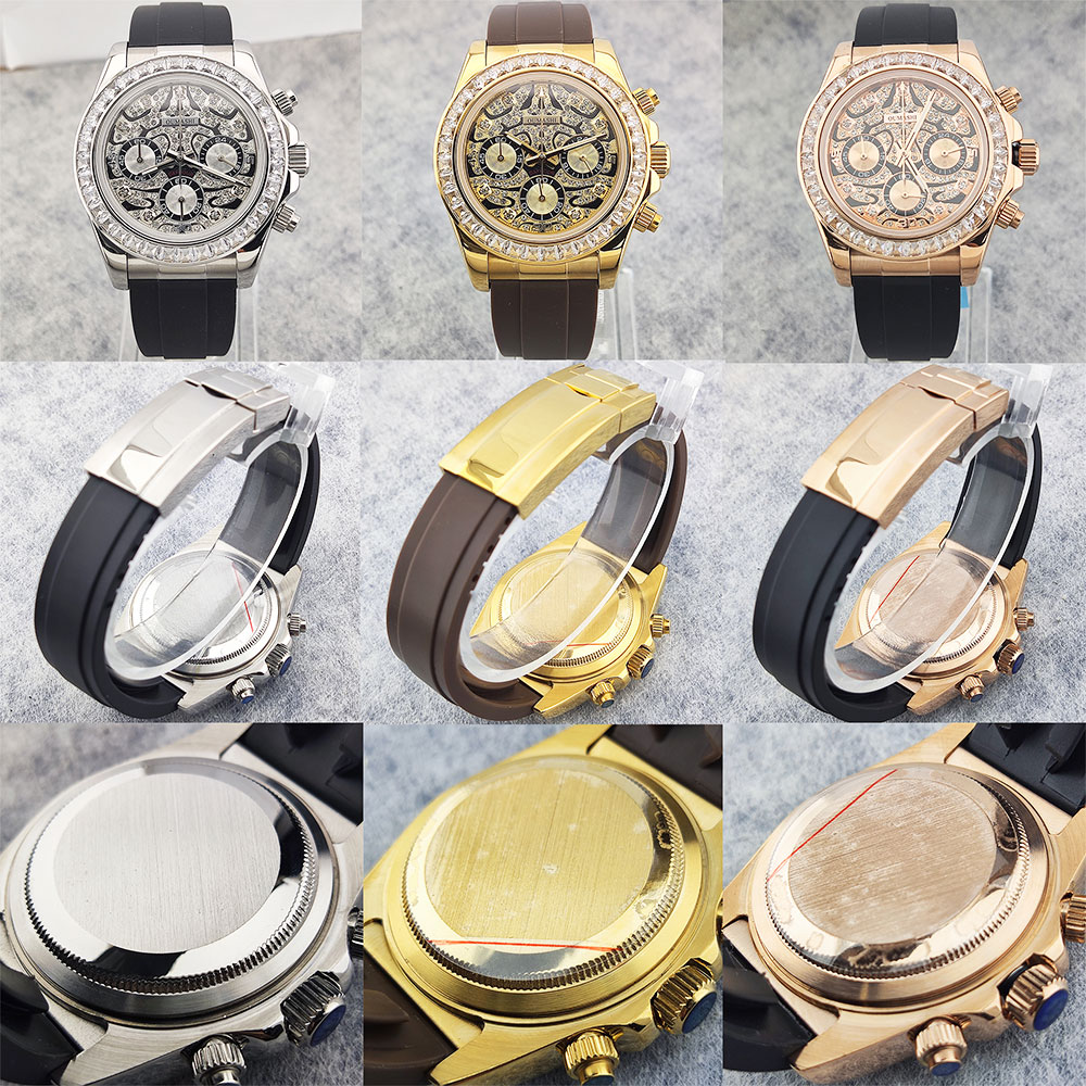 39 مللي متر ساعة رجالي VK63 حر - مراجعة Luxury Watch Dial وسعره