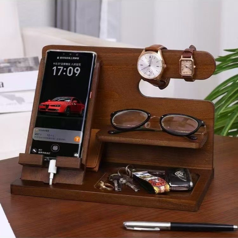 ضوء فاخر خشبي الجوز تخزين الرف - مراجعة Luxury Watch House وسعره