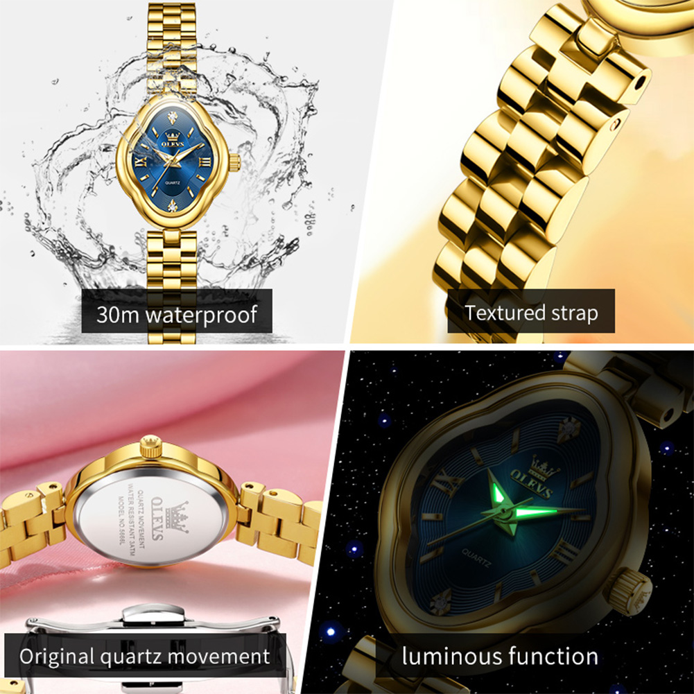 OLEVS العلامة التجارية الجديدة - مراجعة Luxury Watch Girl وسعره