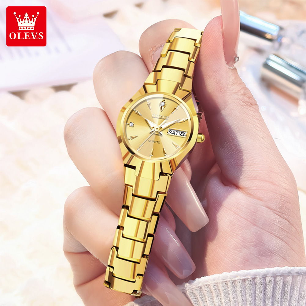 ساعة OLEVS للسيدات 8697 ساعات  - مراجعة Luxury Watch Women وسعره