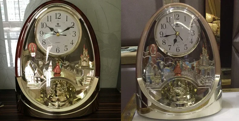 ساعة طاولة خشبية عتيقة بتصميم  - مراجعة Table Watch Luxury وسعره