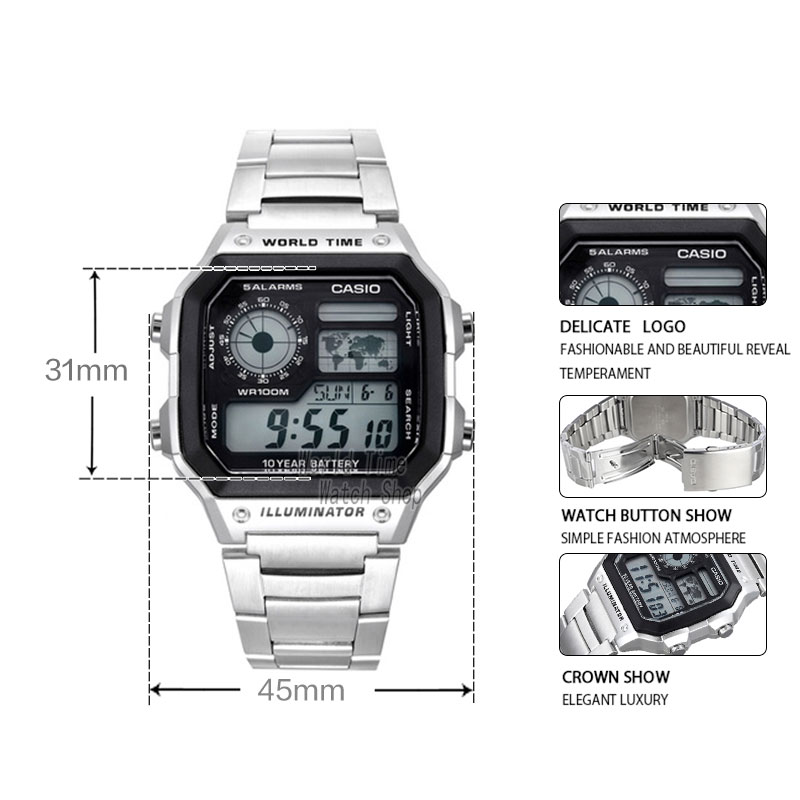 ساعة كاسيو إكسبلوشن للرجال، مج - مراجعة Luxury Watch Casio وسعره
