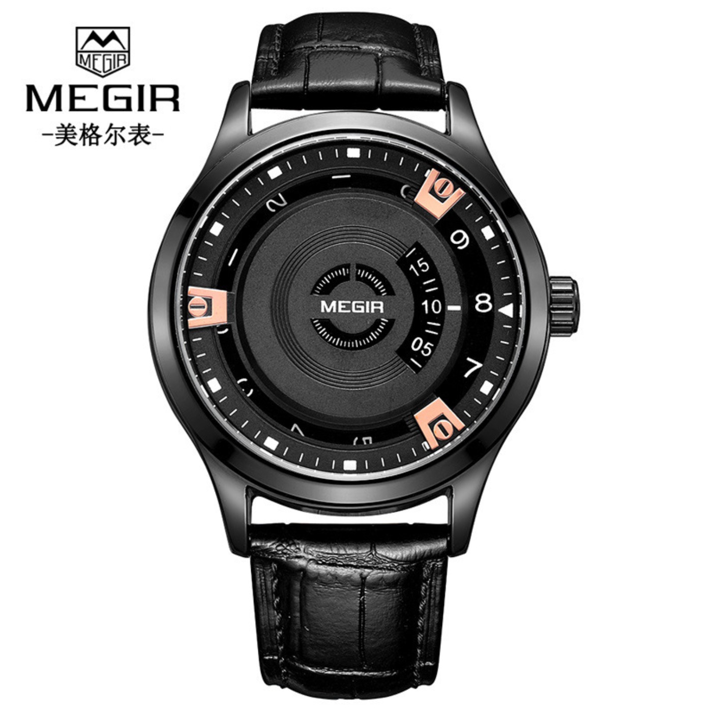ساعات رجالية من MEGIR بحزام جل - مراجعة Luxury Watch Straps وسعره