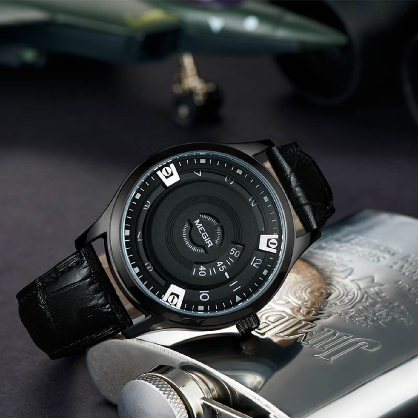 ساعات رجالية من MEGIR بحزام جل - مراجعة Luxury Watch Straps وسعره