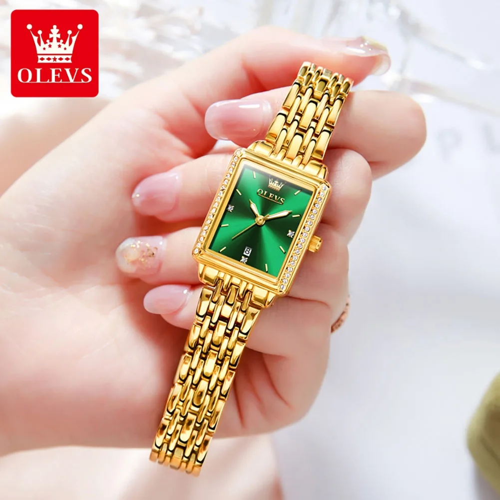OLEVS 9995 ساعات يد كوارتز أني - مراجعة Luxury Watch Girl وسعره