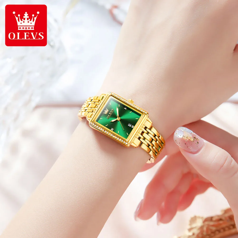 OLEVS 9995 ساعات يد كوارتز أني - مراجعة Luxury Watch Girl وسعره