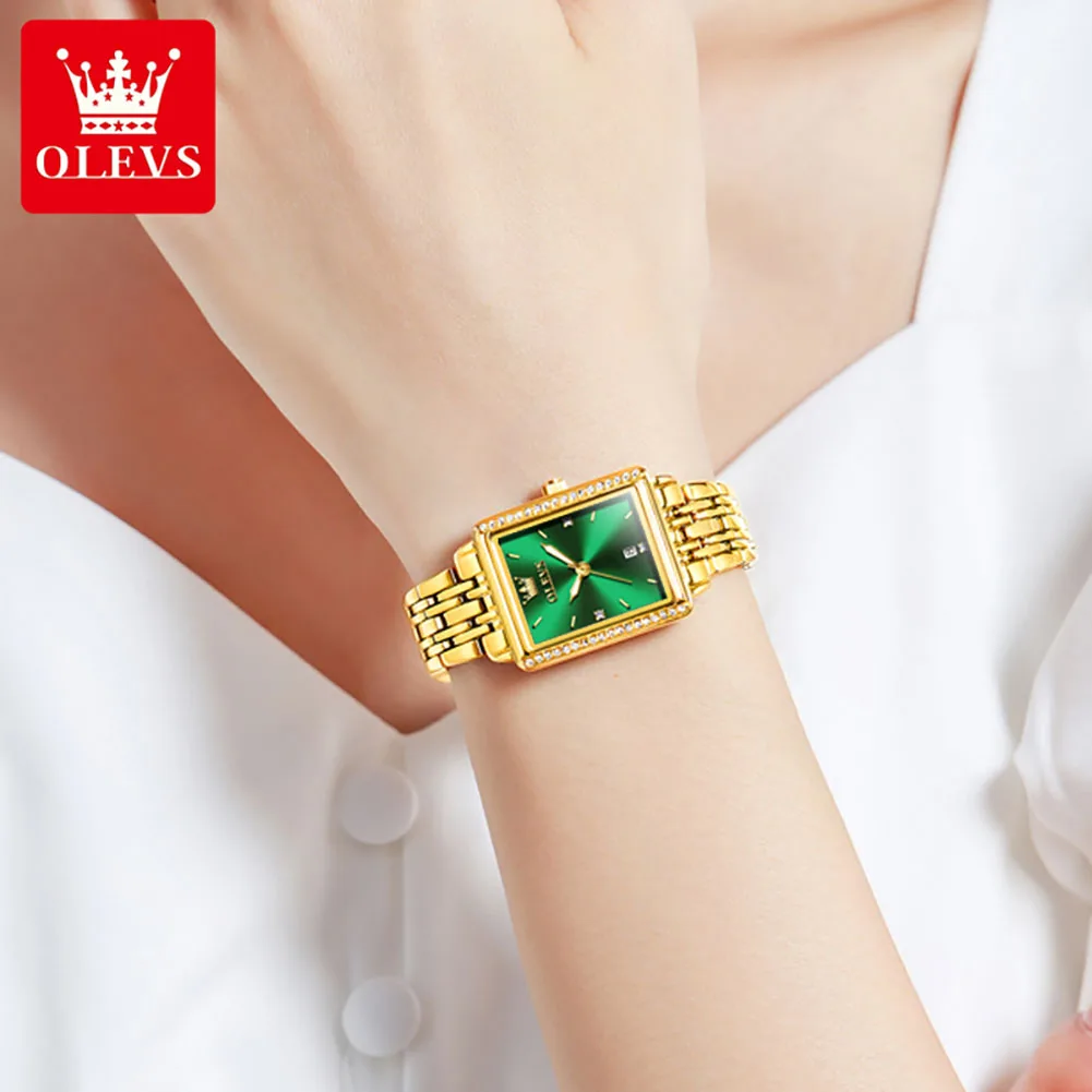 OLEVS 9995 ساعات يد كوارتز أني - مراجعة Luxury Watch Girl وسعره