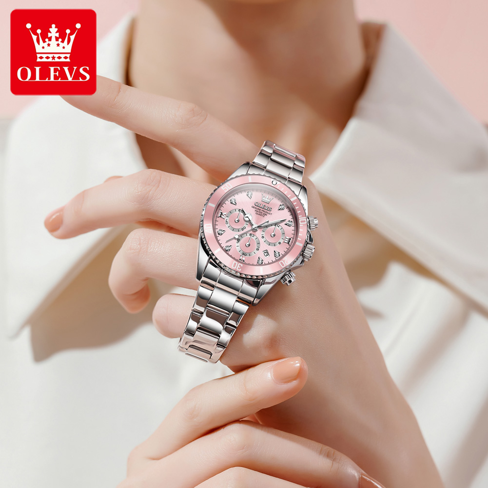 OLEVS ساعة نسائية 5632 ساعات ك - مراجعة Luxury Watch Women وسعره