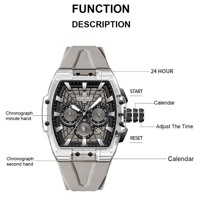 ساعة نافي فورس NF6113 للرجال م - مراجعة Minute Repeater Watch وسعره