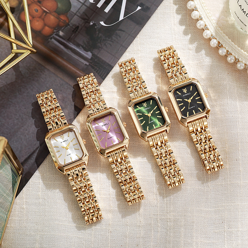 ساعات نسائية فاخرة موضة مستطيل - مراجعة Luxury Watch Straps وسعره
