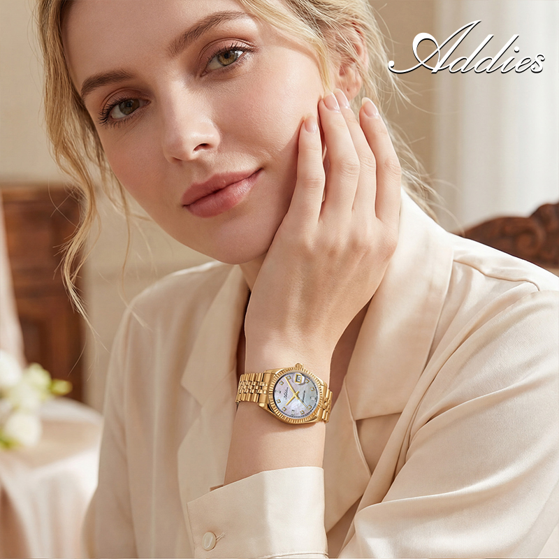 ساعات نسائية كوارتز من ADDIES  - مراجعة Luxury Watch Women وسعره