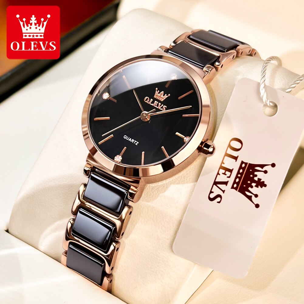 ساعات نسائية أنيقة OLEVS ساعة  - مراجعة Luxury Watch Girl وسعره