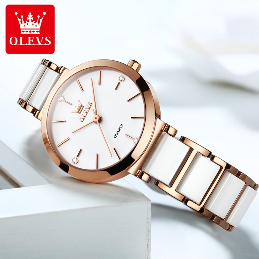 ساعات نسائية أنيقة OLEVS ساعة  - مراجعة Luxury Watch Girl وسعره