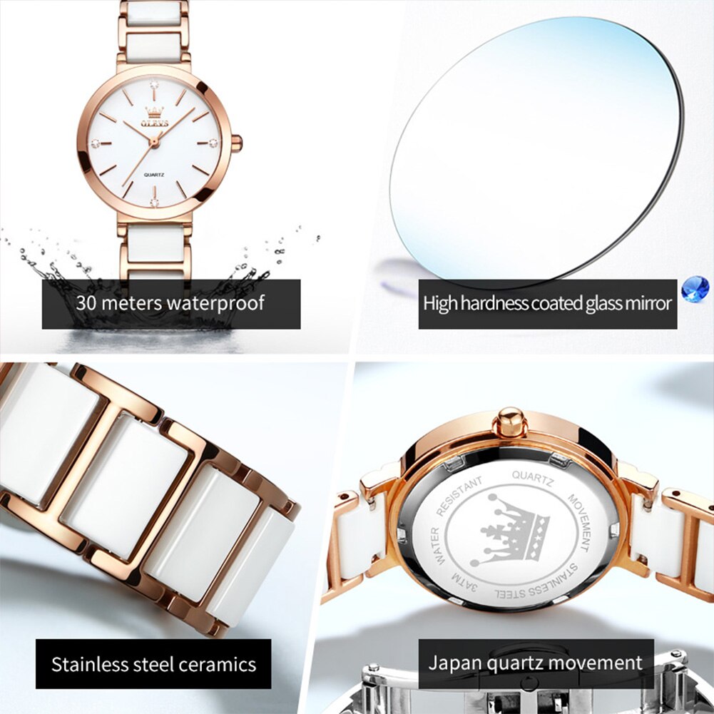 ساعات نسائية أنيقة OLEVS ساعة  - مراجعة Luxury Watch Girl وسعره